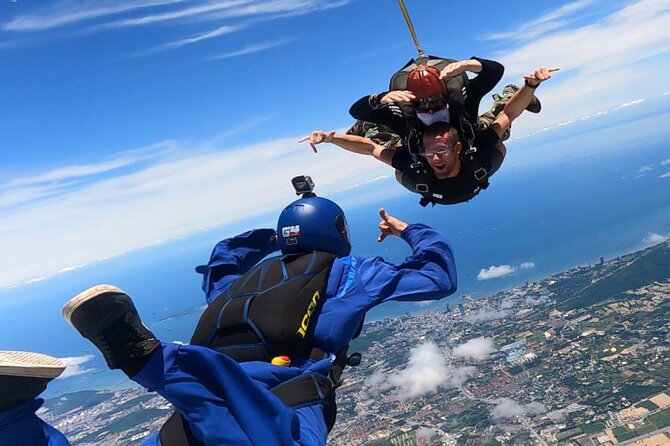 First Jump Tandem Skydive Pattaya Include Pickup Transfer - Parachute deploy at 5,000 feet: the calm part of the ride