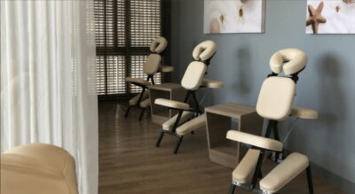 Pattaya: Let's Relax Spa Beachfront E-Voucher - Inside the spa: calm colors, art, and lots of tree-like greenery