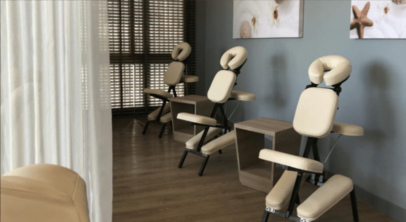 Pattaya: Let's Relax Spa Beachfront E-Voucher - Inside the spa: calm colors, art, and lots of tree-like greenery