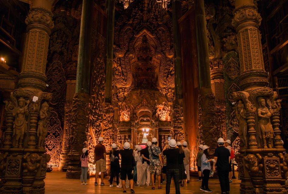 Pattaya: The Sanctuary of Truth Admission Ticket - Entering the site: voucher exchange and timing your arrival