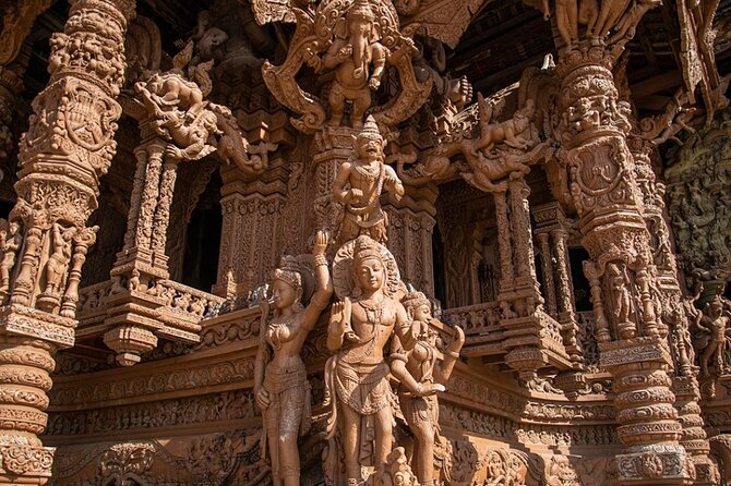 The Sanctuary of Truth Tickets in Pattaya - Stop 1: exploring the hand-carved temple by the sea